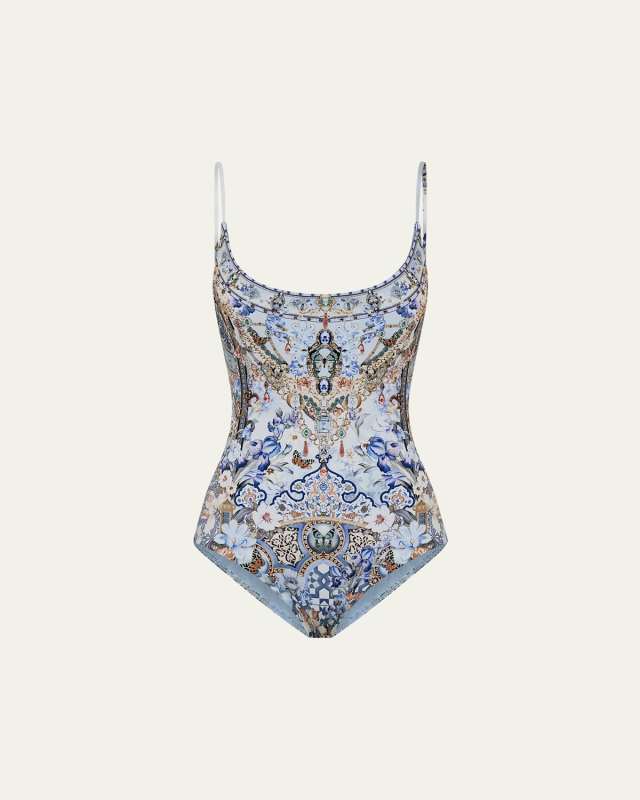 Al Manial Palace Memoirs Scoop One-Piece Swimsuit
